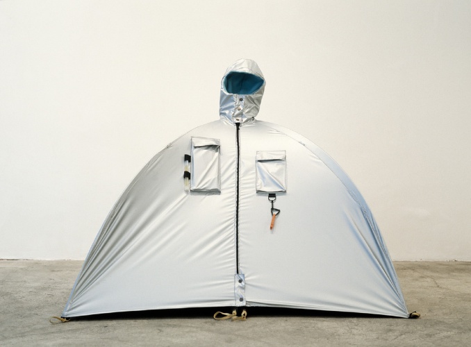Lucy Orta, Refuge Wear Habitent, 1992 - 1993. Courtesy: collection of the Artists